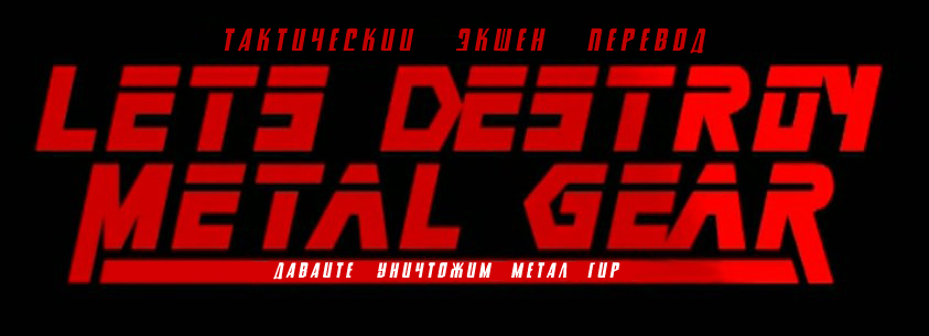 Let's Destroy Metal Gear - Обложка