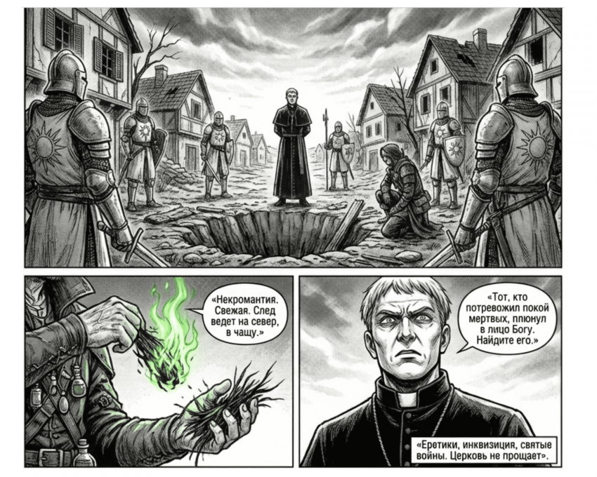 Комикс «Некромант. Начало греха»: выпуск №11