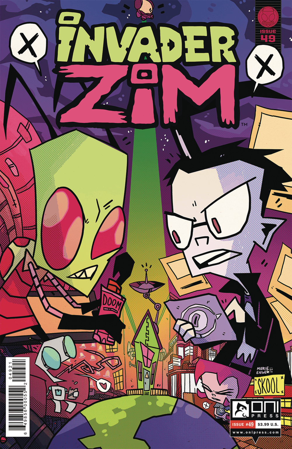 Комикс Захватчик Зим/Пришелец Зим/Invader Zim #46-49: выпуск №81