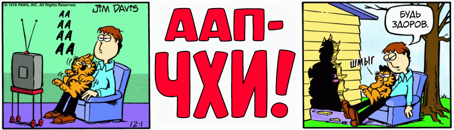 Комикс Гарфилд: выпуск №166