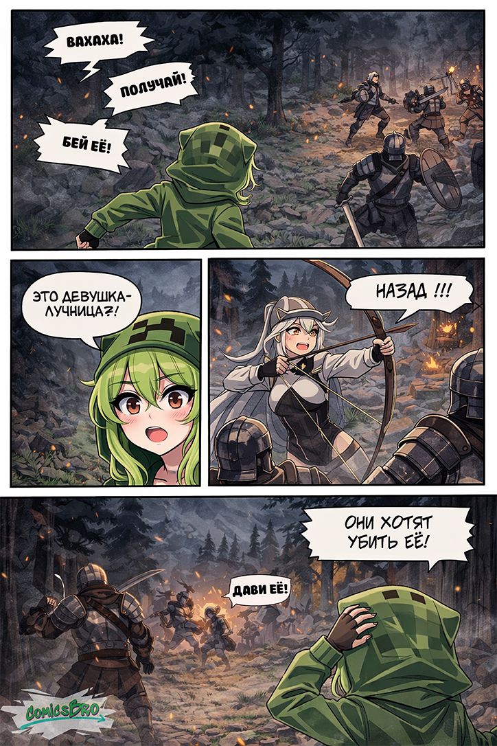 Комикс Minecraft - ComicsBro Deluxe: выпуск №5