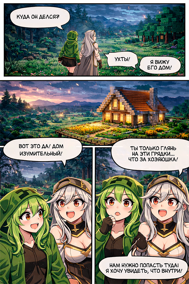 Комикс Minecraft - ComicsBro Deluxe: выпуск №10