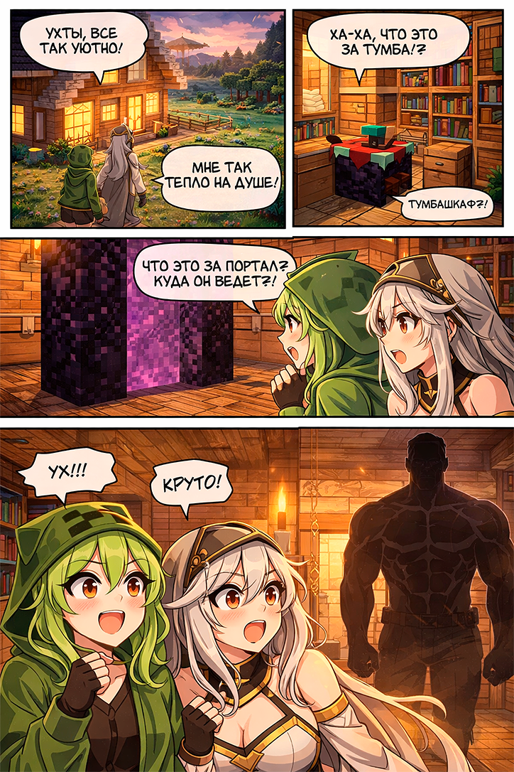 Комикс Minecraft - ComicsBro Deluxe: выпуск №11
