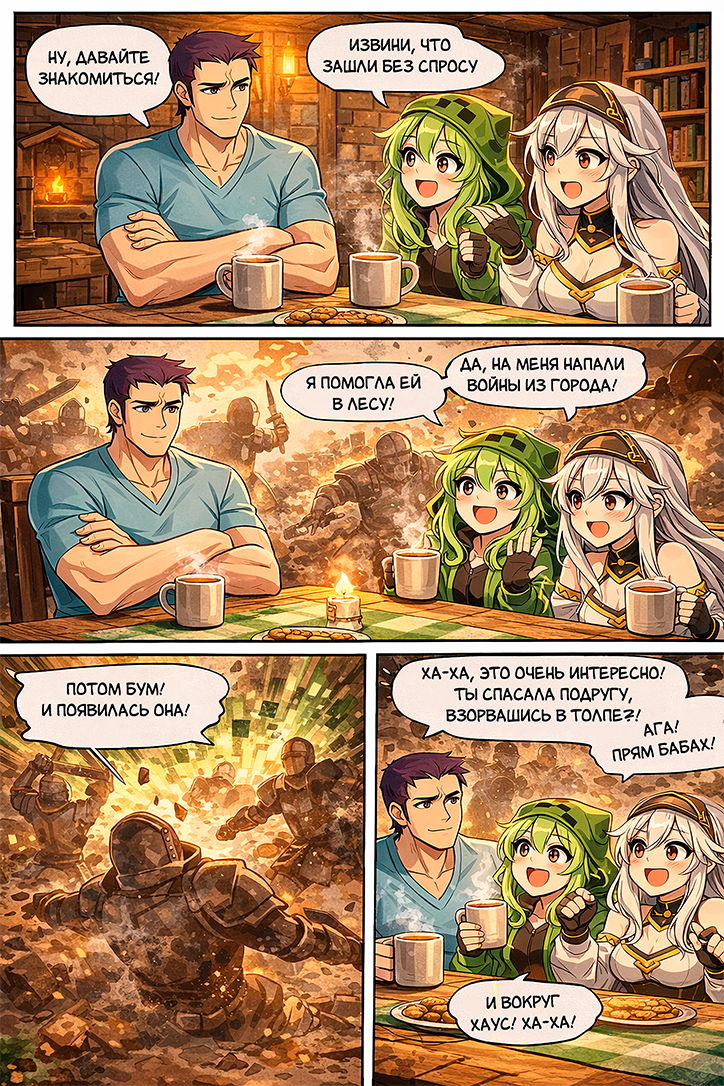 Комикс Minecraft - ComicsBro Deluxe: выпуск №13