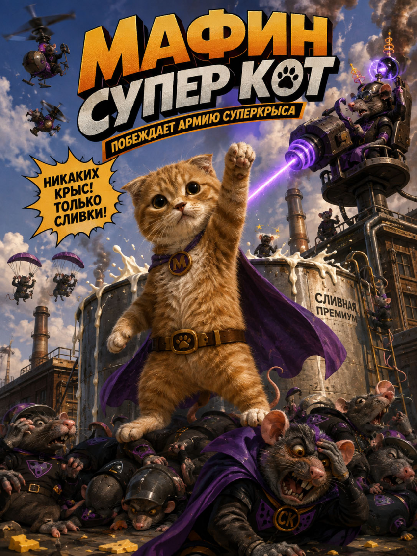 Начало приключений Суперкота Мафина