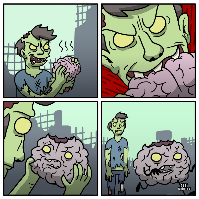 Зомби есть мозги. Комиксы про зомби апокалипсис.