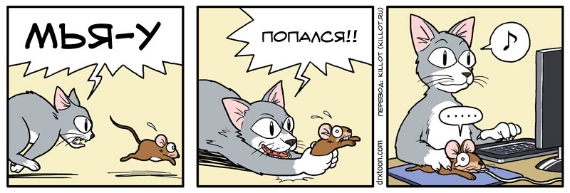 Кот и мышка