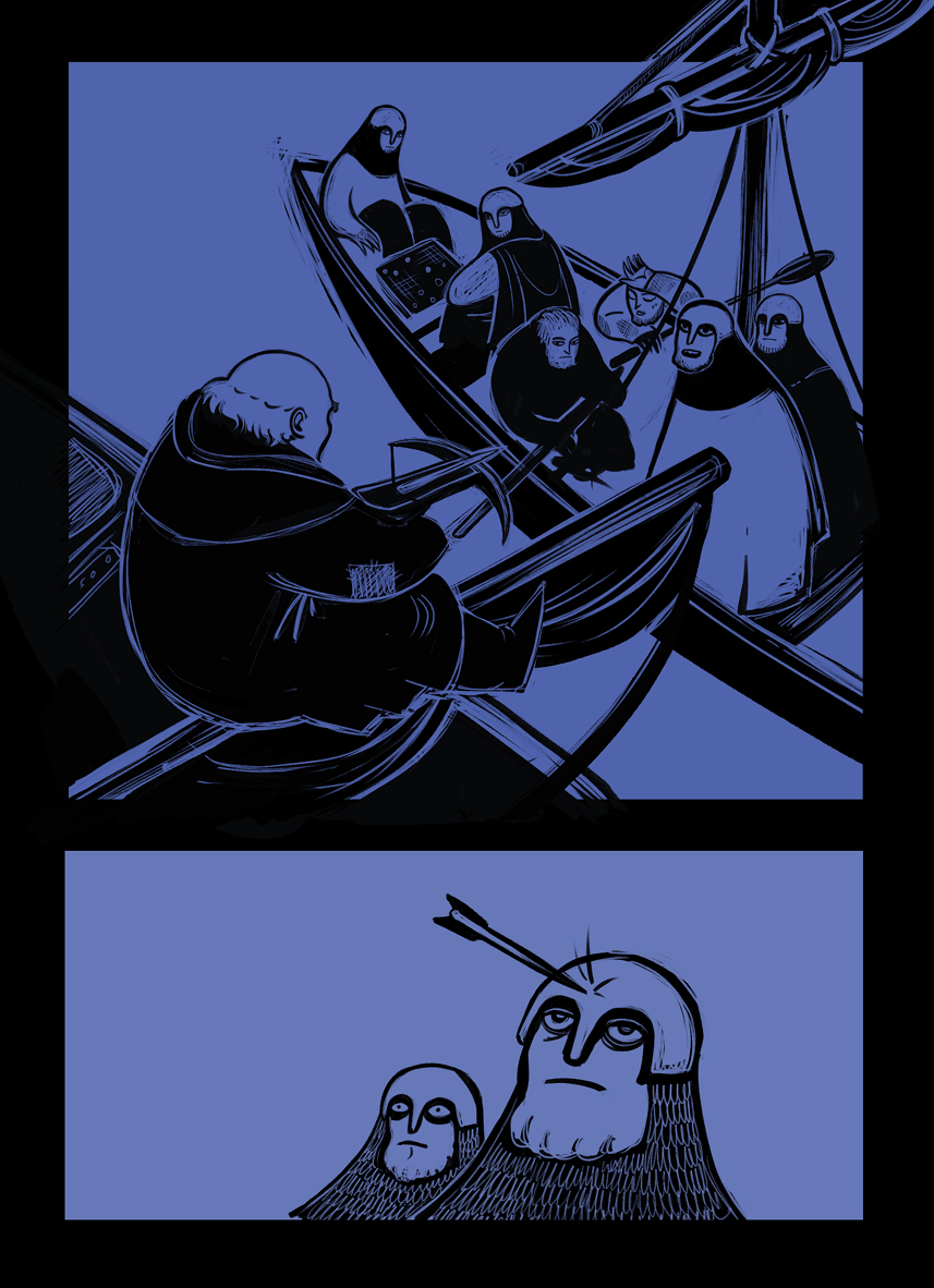 Комикс Приключения печальной леди Магды, её друга благородного рыцаря Харальда и других героев – знатных и не очень: выпуск №19
