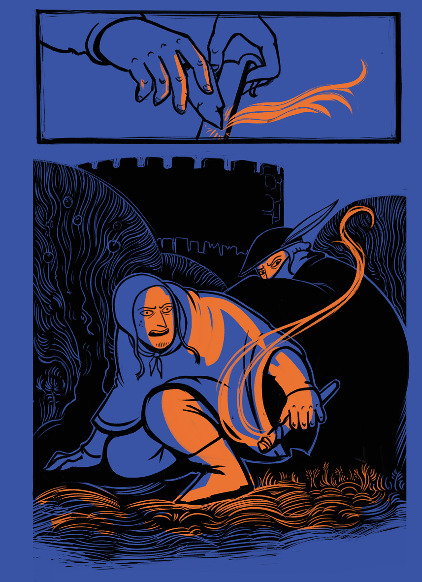 Комикс Приключения печальной леди Магды, её друга благородного рыцаря Харальда и других героев – знатных и не очень: выпуск №75