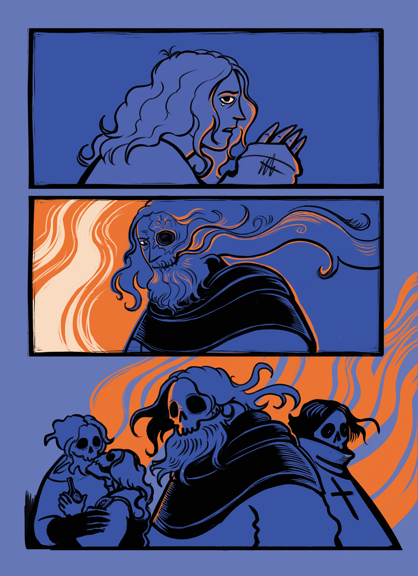 Комикс Приключения печальной леди Магды, её друга благородного рыцаря Харальда и других героев – знатных и не очень: выпуск №90