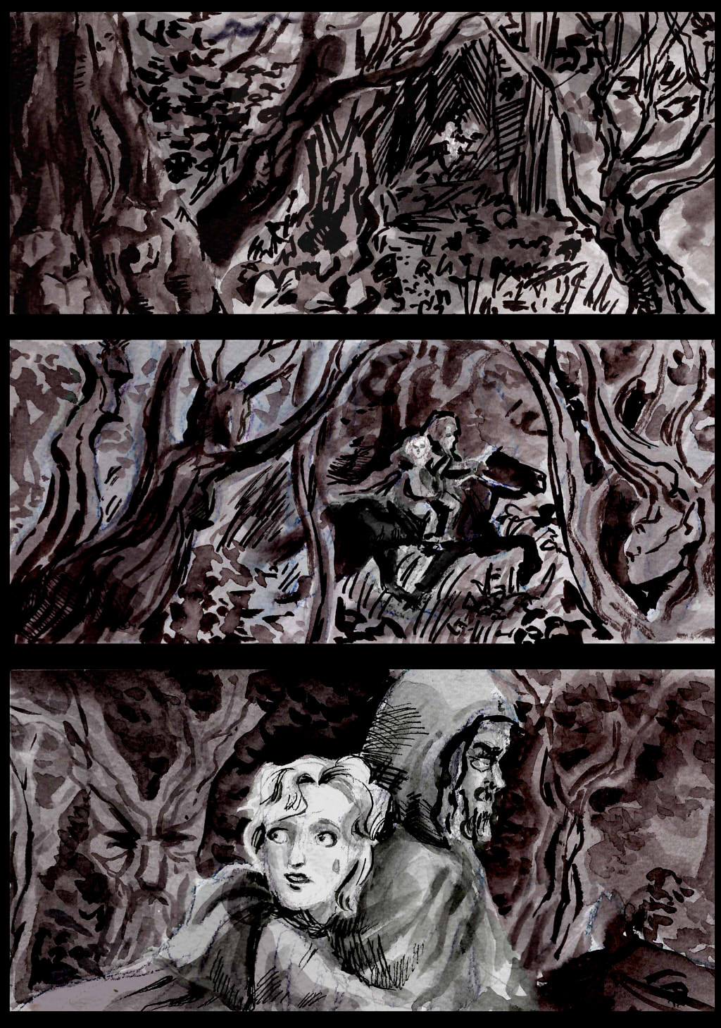 Рисунок к балладе лесной царь раскраска