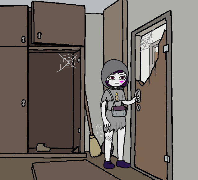 Иша: Попытаться открыть дверь.