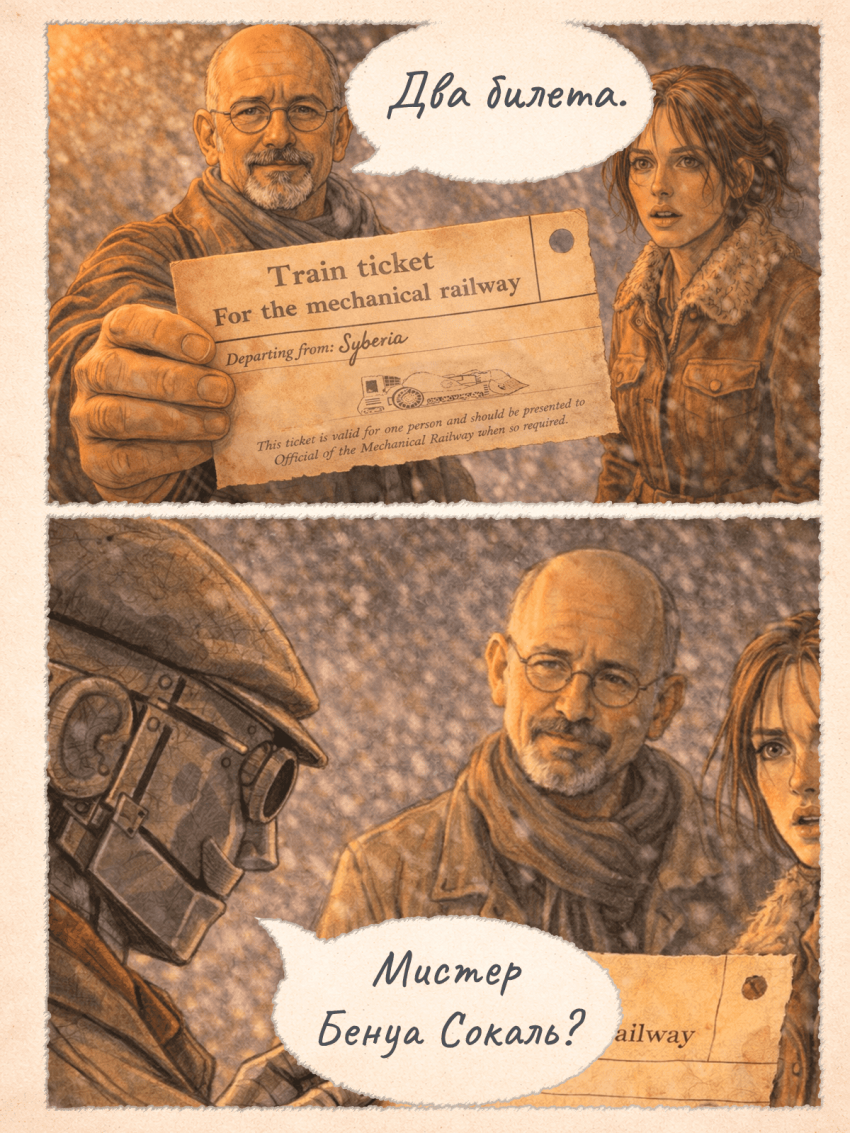 Комикс Syberia: Два билета в приключение: выпуск №23