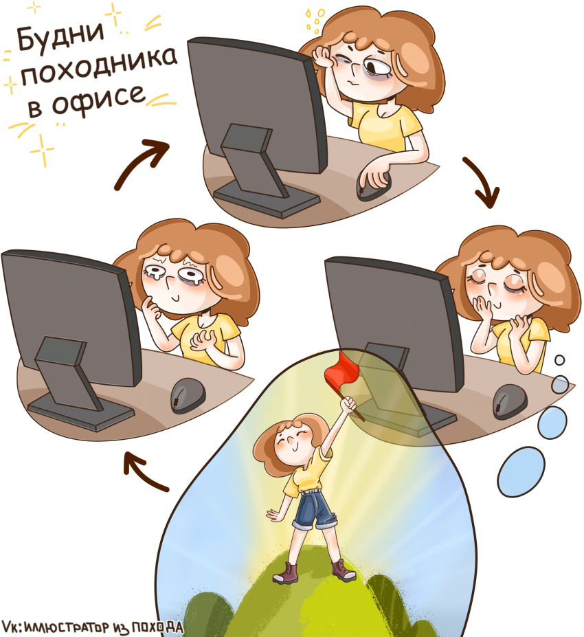 Будни походника в офисе