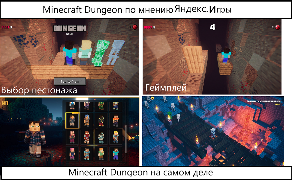 Minecraft Dungeon уже не тот...