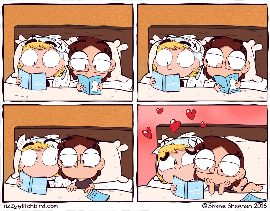 Комиксы в кровати
