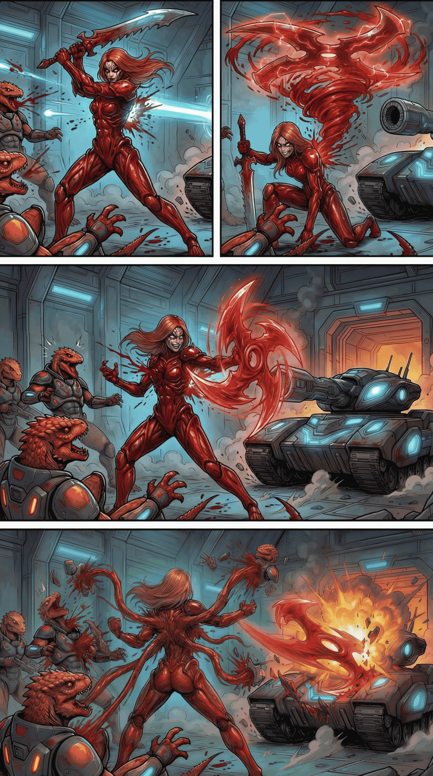 Комикс Crimson Warrior/Алая Воительница: выпуск №7