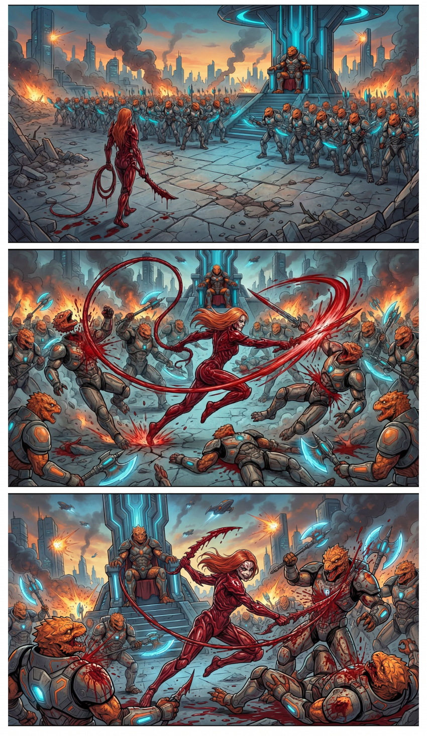 Комикс Crimson Warrior/Алая Воительница: выпуск №9