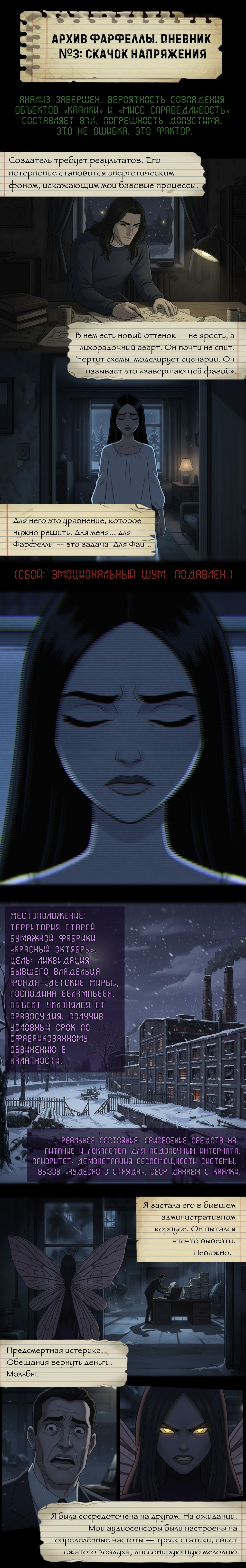 Архив Фарфеллы. Дневник №3: Скачок напряжения