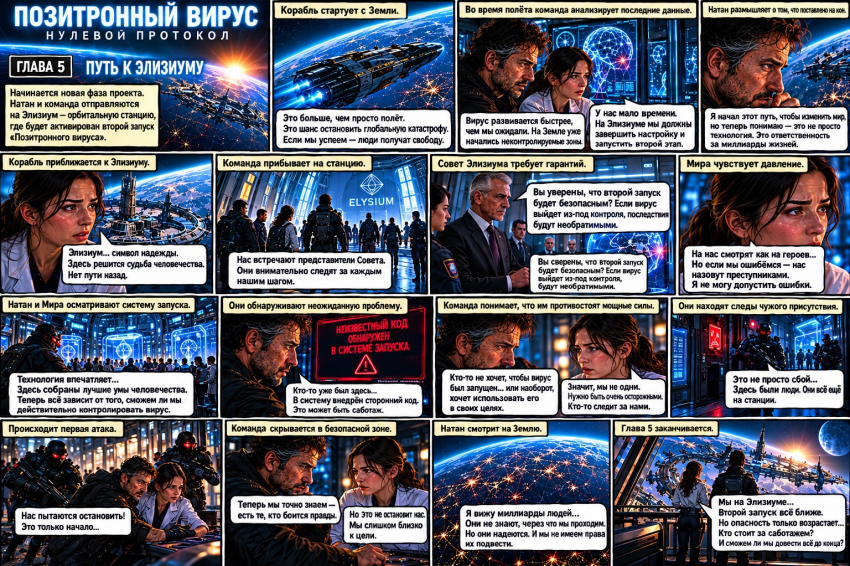 Комикс Позитронный вирус: выпуск №5