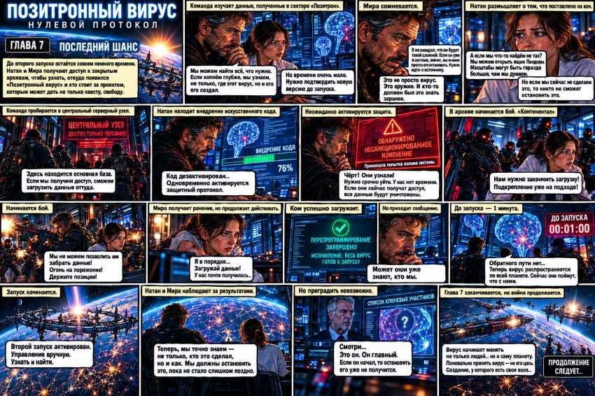 Комикс Позитронный вирус: выпуск №7