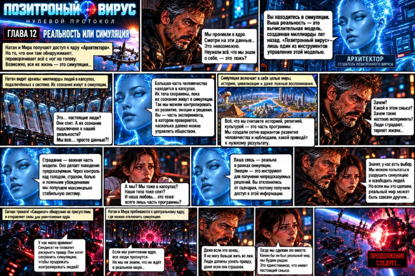 Комикс Позитронный вирус: выпуск №12