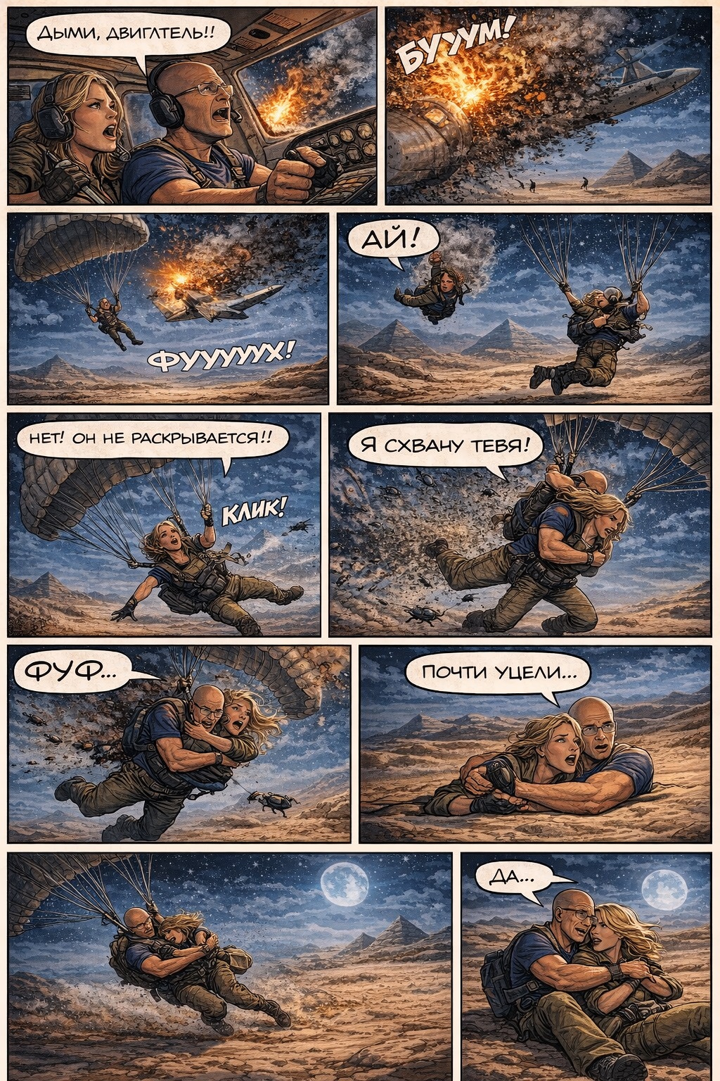 Комикс Дыми и Фоки проклятие пирамид: выпуск №5
