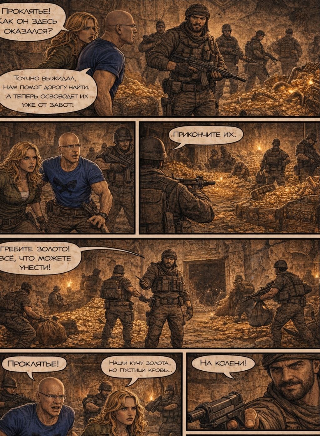 Комикс Дыми и Фоки проклятие пирамид: выпуск №13