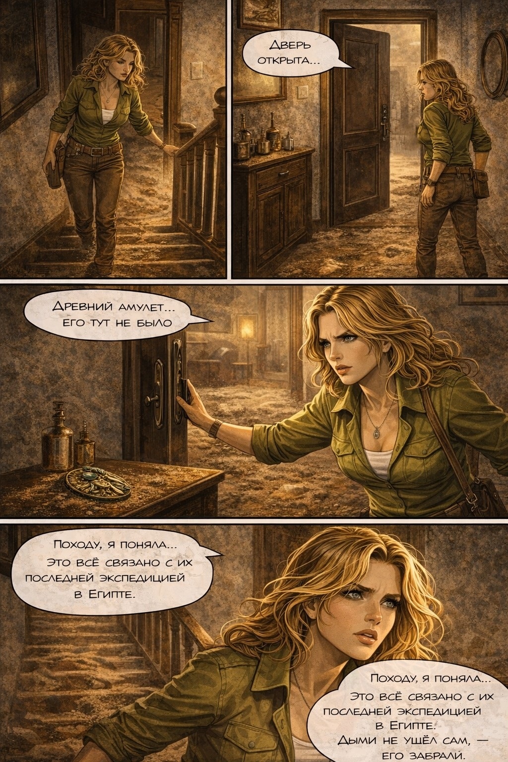 Комикс Дыми и Фоки проклятие пирамид: выпуск №20