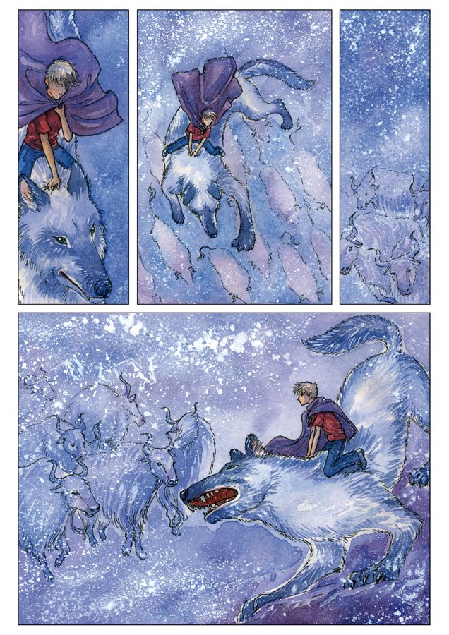 Комикс Сказка про сиреневый снег: выпуск №21