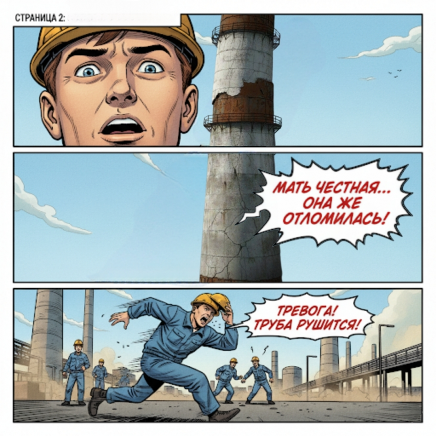 Комикс Уфимский Чернобыль "ОПЕРАЦИЯ ГИННЕС": выпуск №3