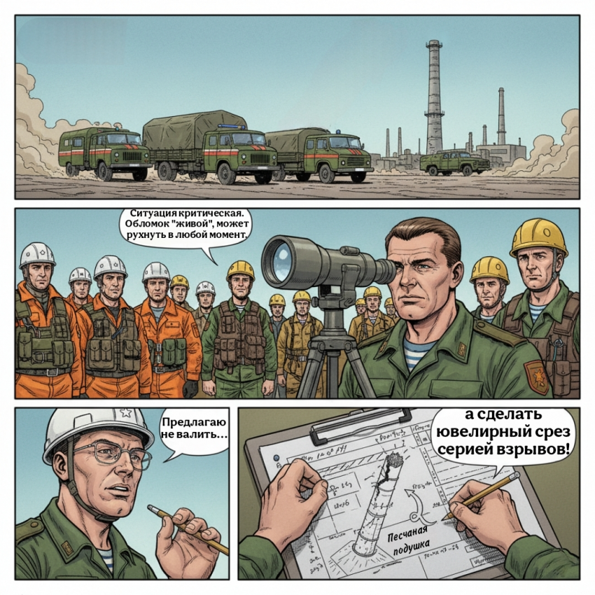 Комикс Уфимский Чернобыль "ОПЕРАЦИЯ ГИННЕС": выпуск №5