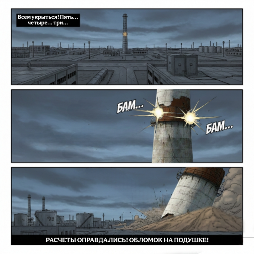 Комикс Уфимский Чернобыль "ОПЕРАЦИЯ ГИННЕС": выпуск №8