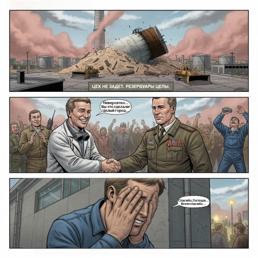 Комикс Уфимский Чернобыль "ОПЕРАЦИЯ ГИННЕС": выпуск №9