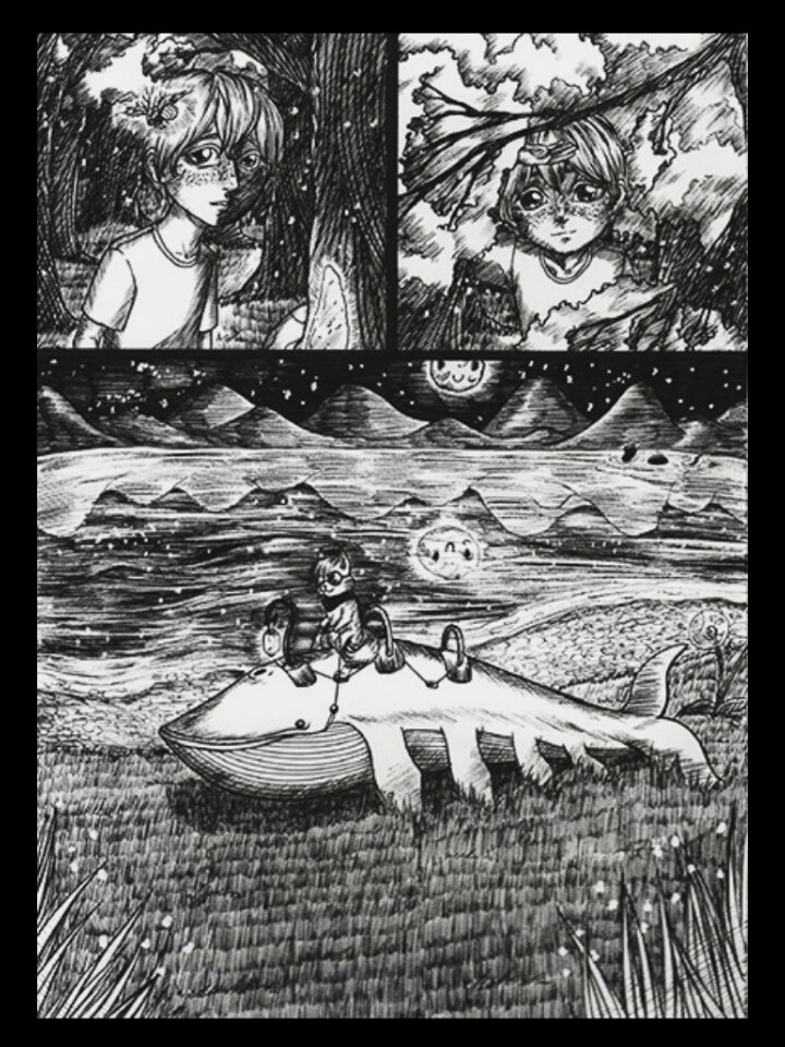 Комикс Маленький летающий кит: выпуск №4