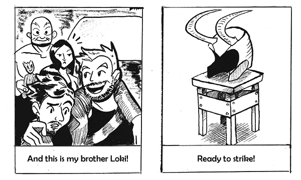 Комикс Приключение Табуретки Локи: выпуск №3