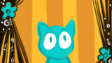 Картинка комикс голубой кот