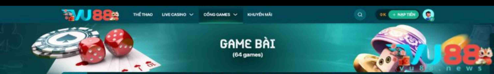 Game Bài VU88 - Sòng Bạc Đổi Thưởng 3D Đẳng Cấp Thượng Lưu 2026