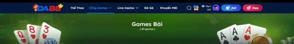 Game Bài DA88 2026 - Kho Game Đổi Thưởng Đỉnh Cao, Ăn Thưởng