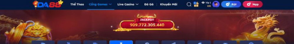 Nổ Hũ DA88 2026 - Sảnh Slot Game Jackpot Thưởng Khủng 1:1