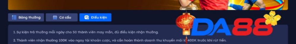 Khuyến Mãi DA88 2026 - Giờ Vàng Thể Thao Nhận 100K Mỗi Ngày